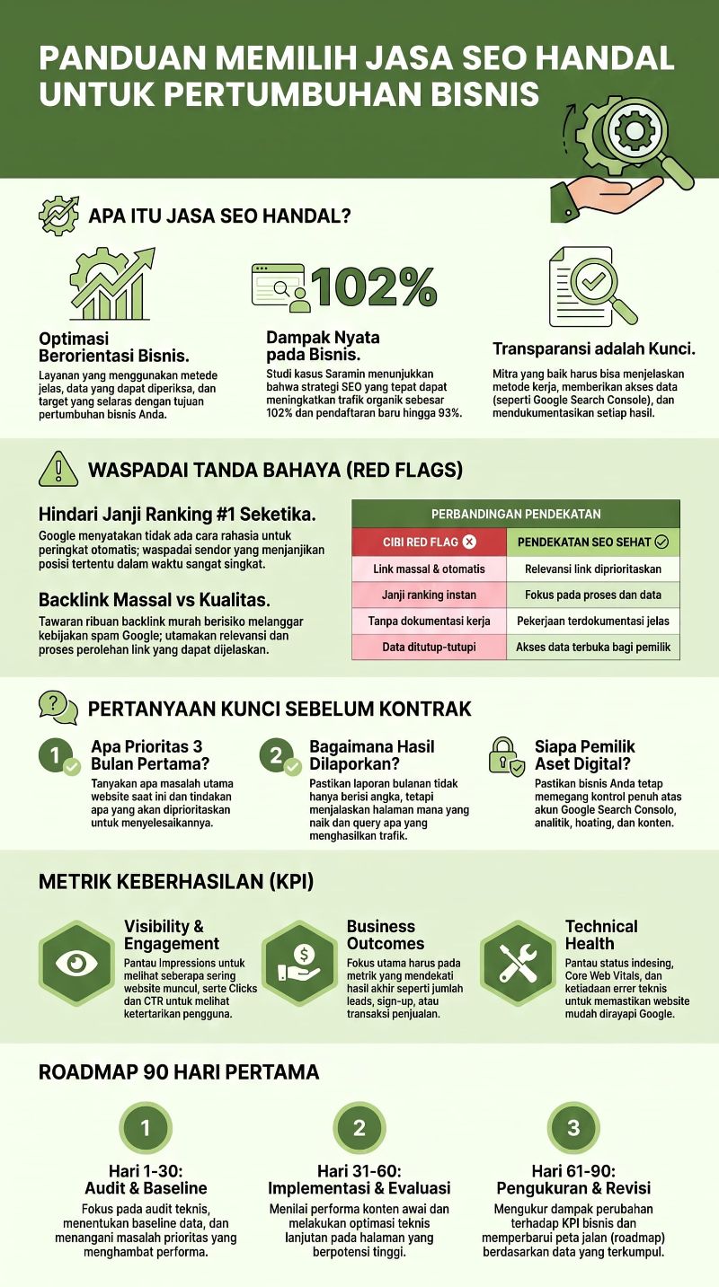 Jasa SEO handal membantu bisnis menyusun strategi optimasi website dan mengukur kinerja secara berkala.